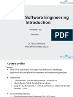 CS 383 - Software Engineering: Semester: 432