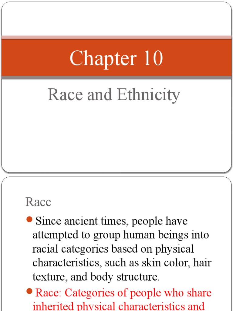 Chapter 10 | PDF | Prejudices | Race (Human Categorization)