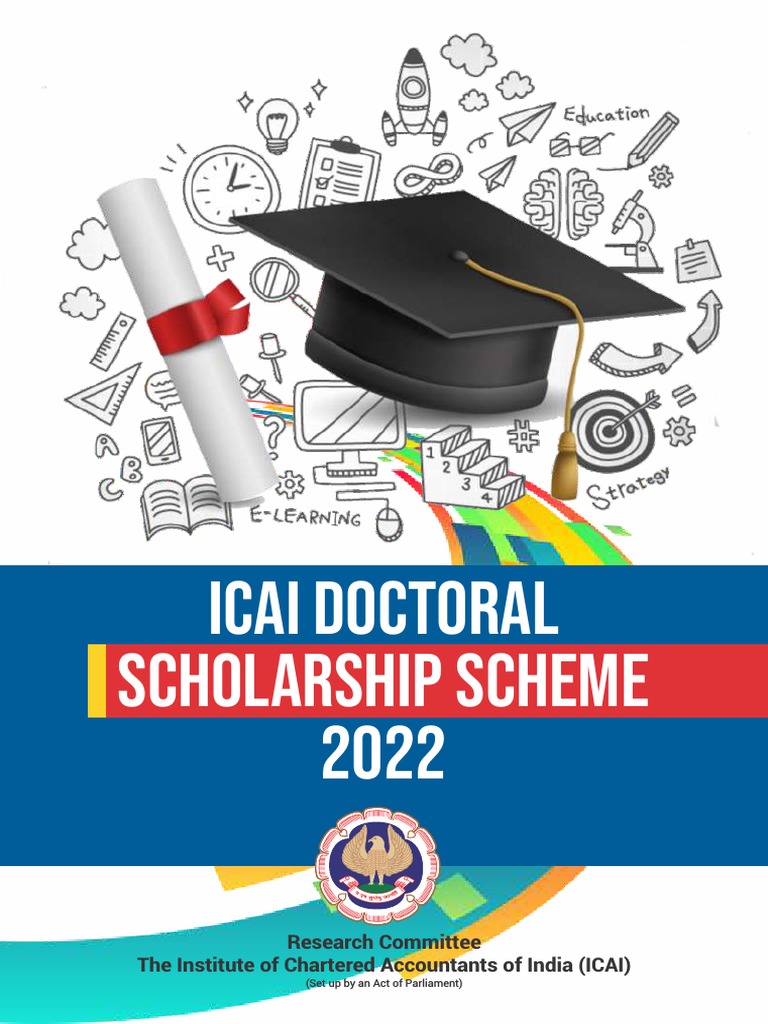 ICAI Doctoral Scholarship Scheme 2022 Research Committee The Institute