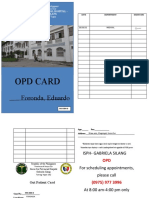 Opd Card: Foronda, Eduardo F