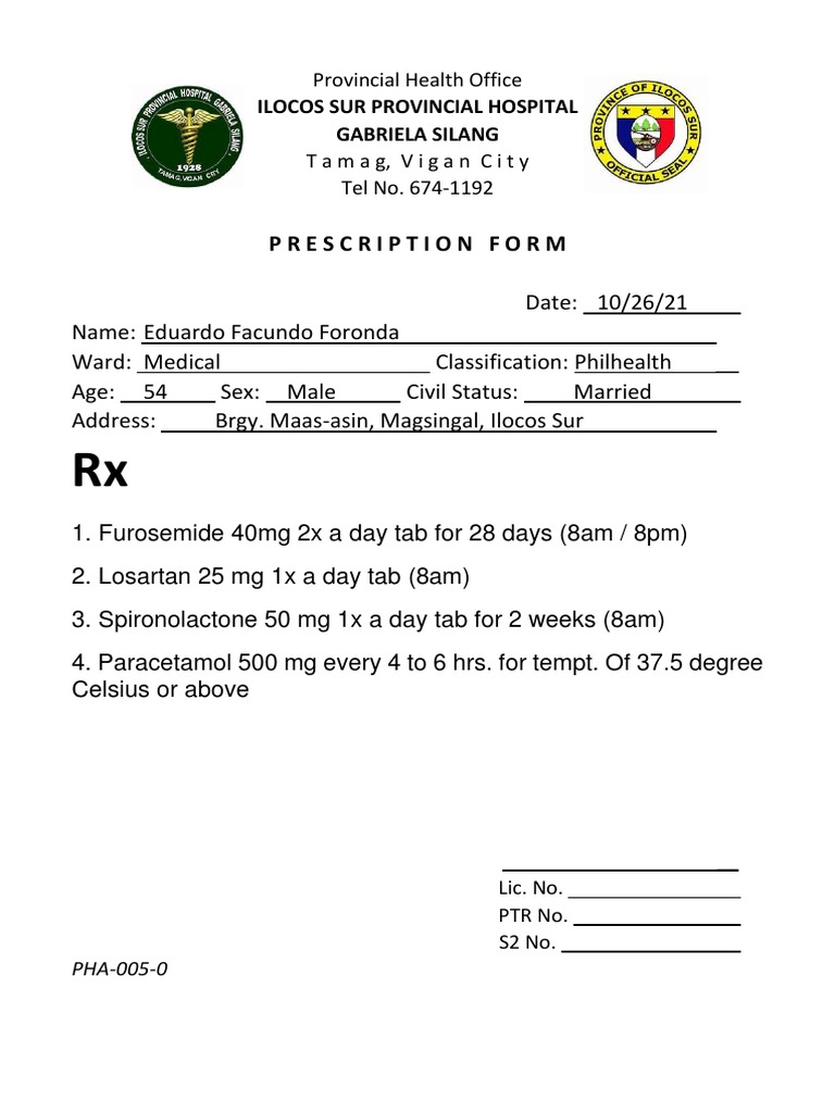 Prescription Form | PDF