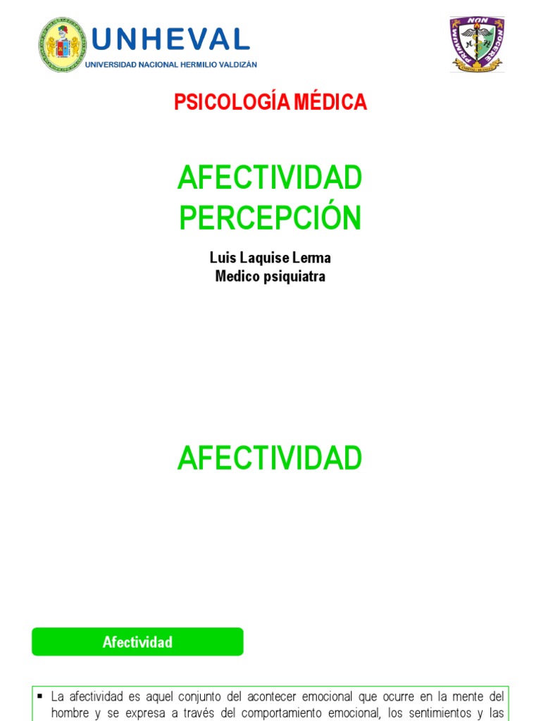 Dimensiones de la Afectividad en Psicología | PDF | Percepción | Las ...