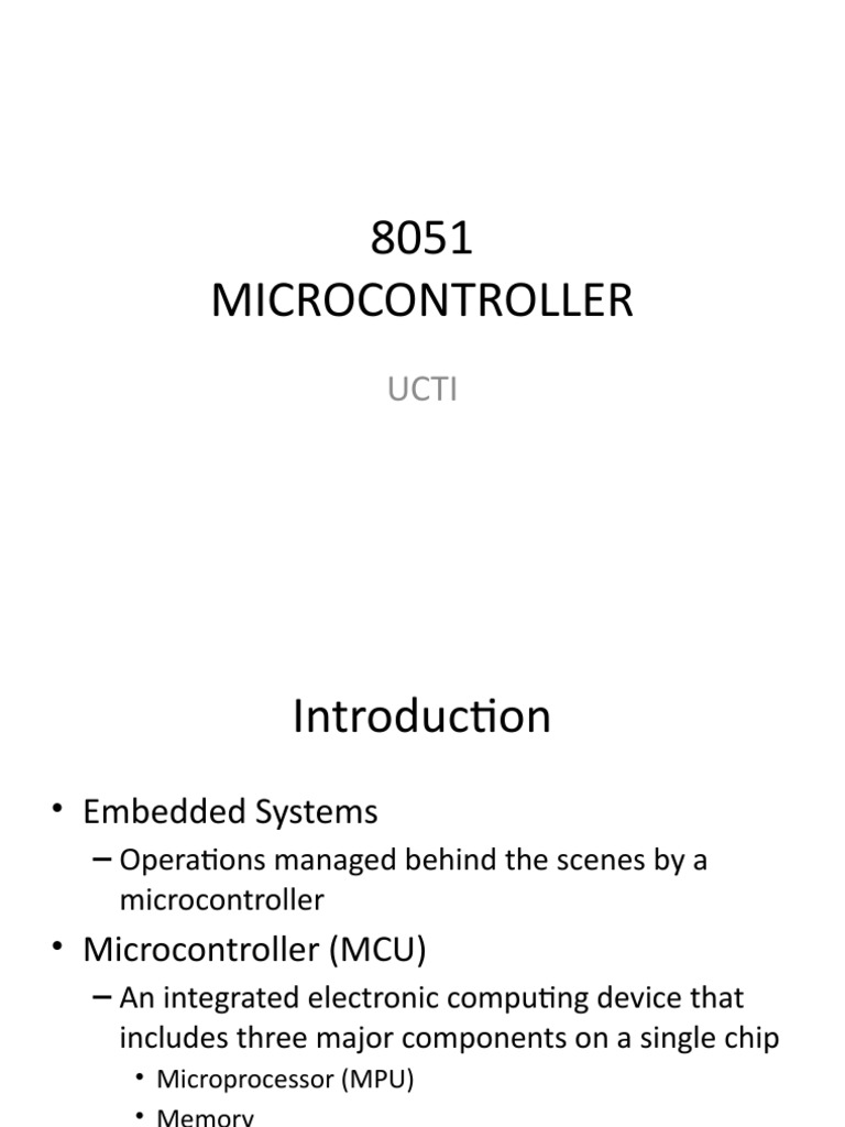 8051 Microcontroller | PDF | Microcontroller | Electronic Design