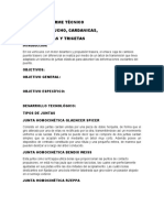 Informe Técnico Juntas de Caucho, Cardanicas, Homocineticas Y Tricetas