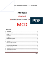 Le modèle conceptuel des données (MCD)