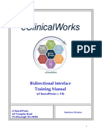 Bidirectional Interface Training Manual: (Eclinicalworks V. 9.0)