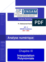 03-Interpolation Polynômiale by MR KAMMOUS