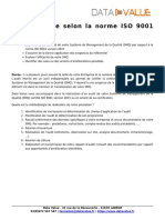 Audit Interne Selon La Norme ISO 9001 Version 2015 _ Data Value