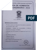 Examen Extraordinario 2022