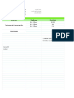 Lista de Precios en Excel