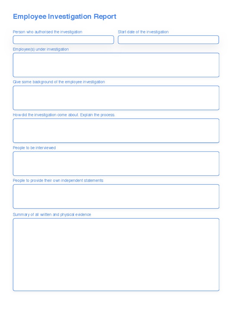 Employee Investigation Report | PDF