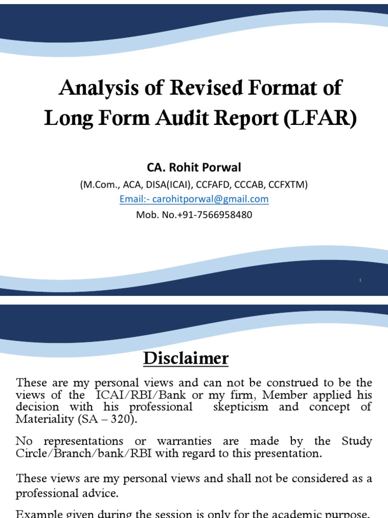 Revised LFAR Format Analysis 2021 | PDF | Banks | Reserve Bank Of India