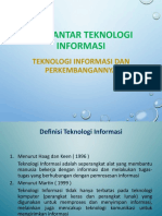 Teknologi Informasi Dan Perkembangannya