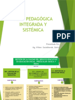 Ruta pedagógica integral y sistémica para la gestión de la calidad educativa