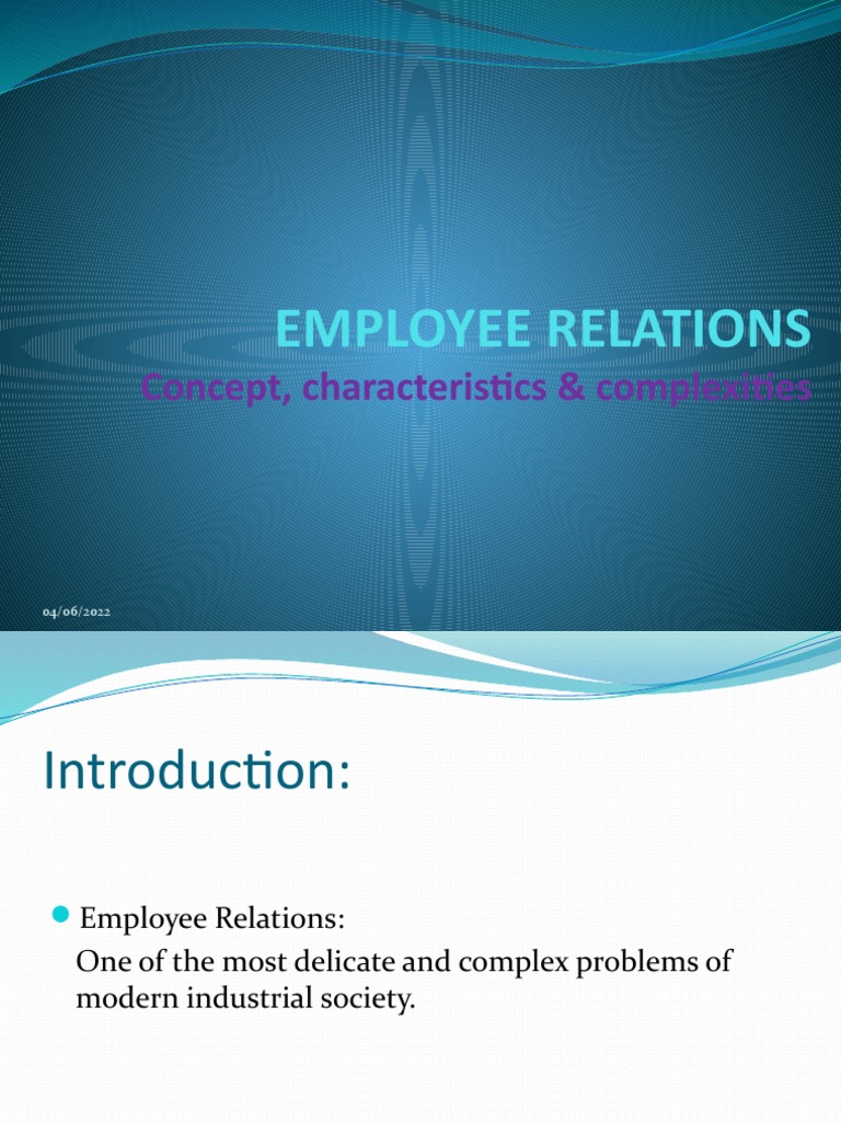 Understanding Employee Relations Dynamics | PDF
