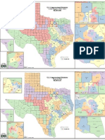 Texas Congressional Maps, Present and Proposed