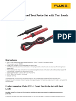 Fluke FTPL-1 Fused Test Probe Set With Test Leads: Key Features