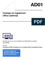 AD01 Change of Registered Office Address