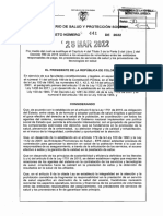 Decreto 441 Del 28 de Marzo de 2022