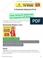Trex Miner 0.25.9: Download, Setting For Eth & Binance Pool