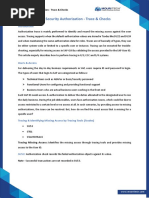 SAP Security Authorization - Trace & Checks