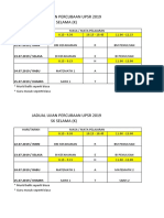 jadual percubaan upsr 2019