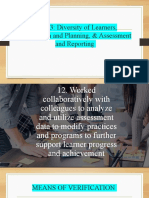 KRA 3: Diversity of Learners, Curriculum and Planning, & Assessment and Reporting