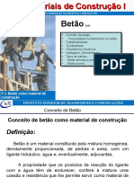 Betão como material de construção fundamental