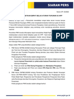 SP-23 2022 Pemerintah Terbitkan Empat Belas Aturan Turunan UU HPP