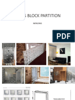 Glass Block Partition