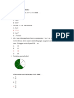 Soal Try Out Matematika US 2022