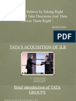 Tata's Acquisition of Jaguar Land Rover