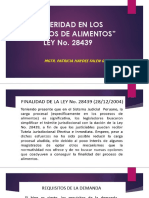 CELERIDAD EN LOS PROCESOS DE ALIMENTOS" LEY No. 28439