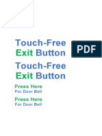 Touch-Free Button Touch-Free Button: Exit Exit