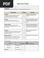 Download Interview Form by Nikon Frenly SN56830025 doc pdf