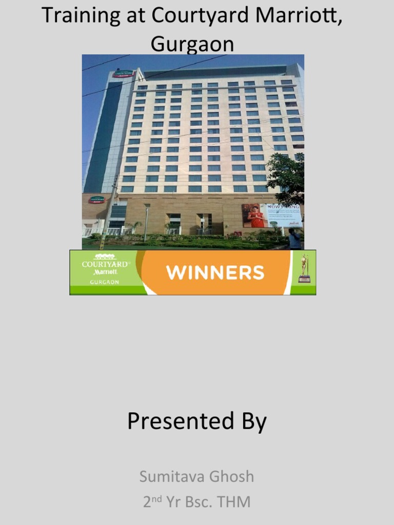 Training Overview at Courtyard Marriott | PDF | Bar (Establishment) | Hotel