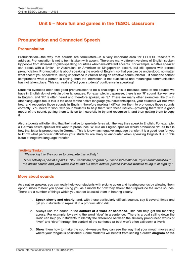 Foundation - Online - Unit - 6 | PDF | English As A Second Or Foreign ...