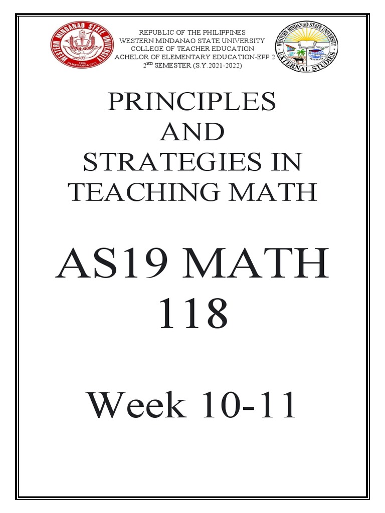 Module 5 - Principles and Strategies (Lesson Planning) | PDF | Lesson ...