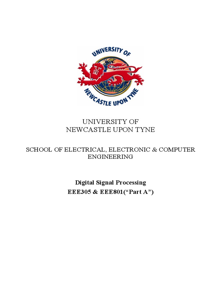 University of Newcastle Upon Tyne School of Electrical, Electronic & Computer Engineering PDF