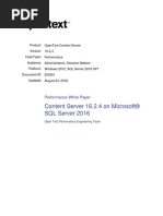 Content Server 16.2.4 On SQL Server 2016 Performance Whitepaper