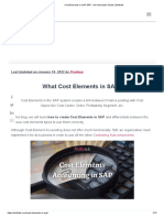 Cost Elements in SAP ERP - An Informative Guide - Skillstek