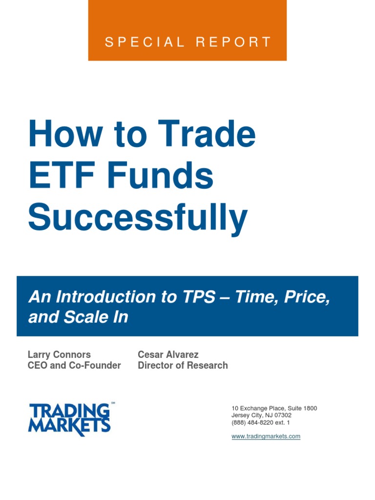 ETFS PDF Exchange Traded Fund Financial Markets