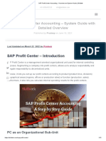 SAP Profit Center Accounting - Overview and System Guide _ Skillstek