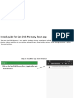 Install Guide For San Disk Memory Zone App