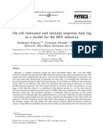 On Cell Resistance and Immune Response Time Lag in A Model For The HIV Infection