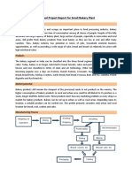 Detailed Project Report For Small Bakery Plant: Weighing of Ingredient Mixing Dividing/ Dropping Moulding