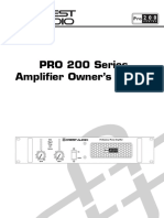 Crest Audio Pro 9200 Series Manual English