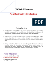 IV B.Tech II Semester: Non Destructive Evaluation