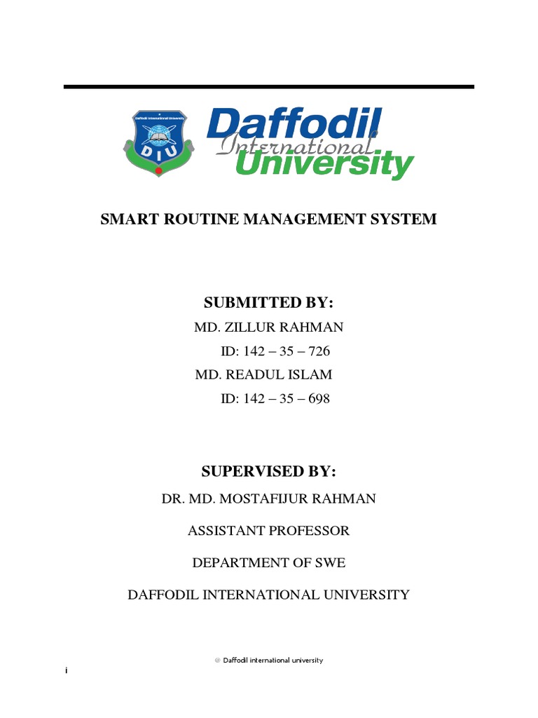 SRS Routine Management System | Download Free PDF | Software Testing ...