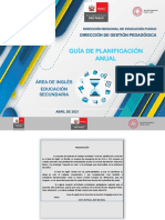 Guia de Planificación Anual Del Área de Inglés (5to Grado) de Educación Secundaria - DGP - Dre Pasco - Converted - by - Abcdpdf